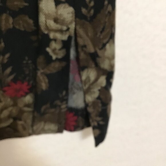 Vintage Tradition Floral A-Line Gathered Skirt Size 12 - Picture 6 of 8